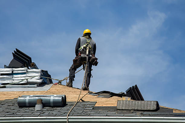 Professional Flat Roof Repair technician working in Latta, OK
